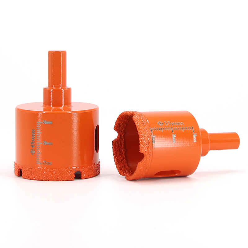 Hex shank Vacuum brazed Diamond Drill Bit Porcelain Holesaw